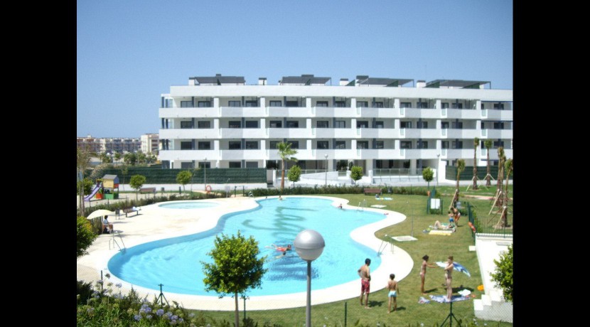 Jardin y piscina, Lagomar 1D, Almerimar, El Ejido, Playa