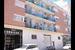 Vista desde calle, Esbamar V piso 3.2, Roquetas de Mar, Playa